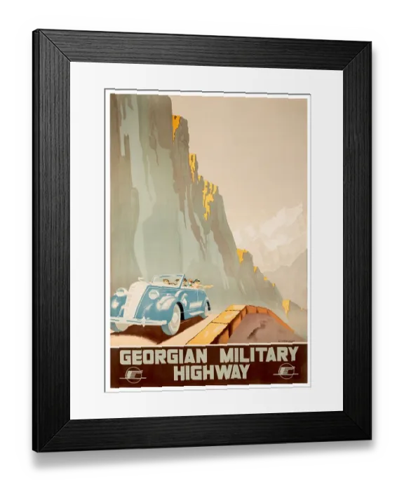 Framed Print : Georgian Military Road Poster Framed Print : Georgian Military Road Poster