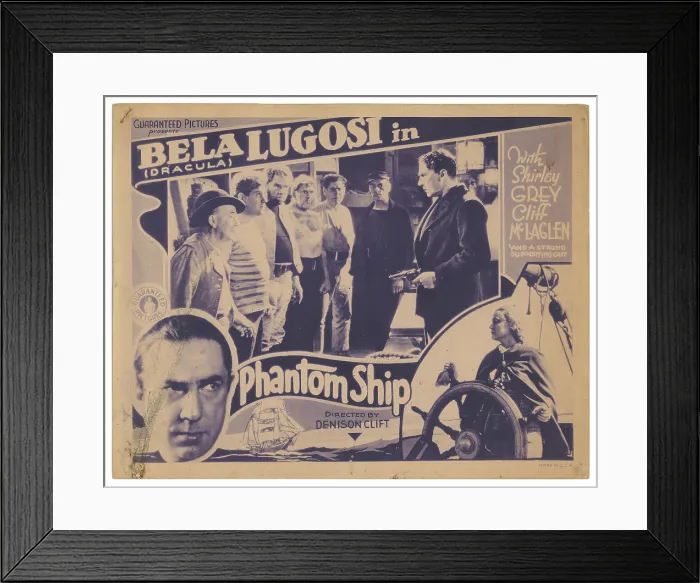 Framed Print : Phantom Ship Poster Framed Print : Phantom Ship Poster