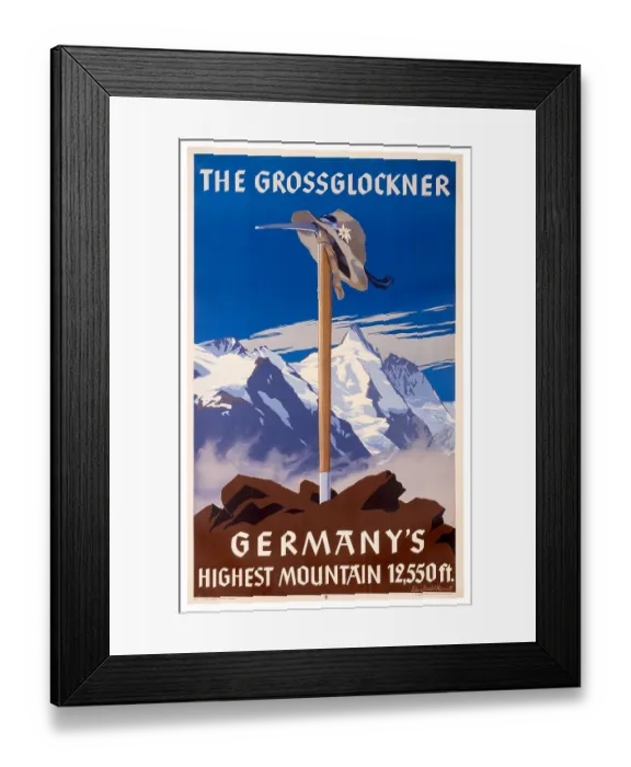 Framed Print : Grossglockner Poster Framed Print : Grossglockner Poster