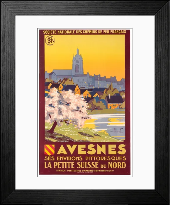 Framed Print : SNCF Avesnes Poster Framed Print : SNCF Avesnes Poster