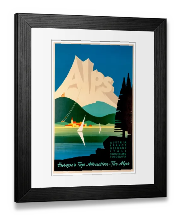 Framed Print : Europe'S Alps Poster Framed Print : Europe'S Alps Poster