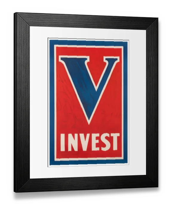 Framed Print : WW1 Invest Poster Framed Print : WW1 Invest Poster