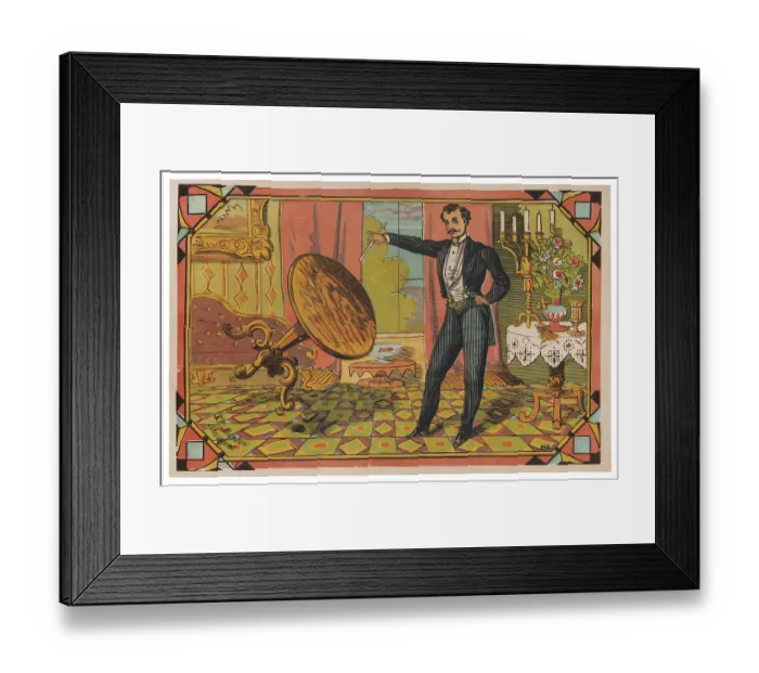 Framed Print : Floating Table Stock Poster Framed Print : Floating Table Stock Poster