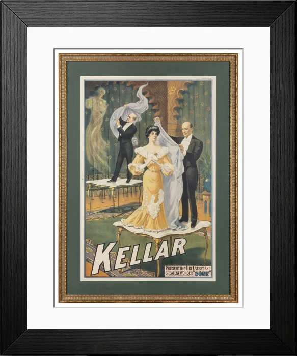 Framed Print : Harry Kellar poster Framed Print : Harry Kellar poster