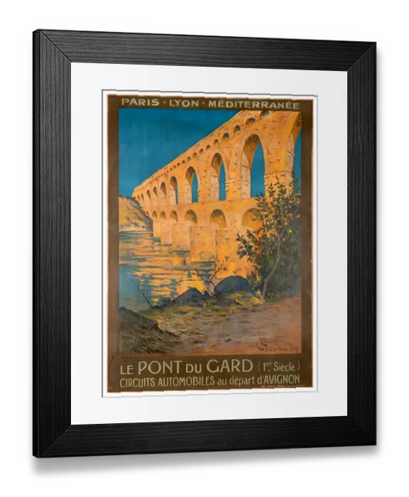Framed Print : PLM Pont Du Gard Poster Framed Print : PLM Pont Du Gard Poster