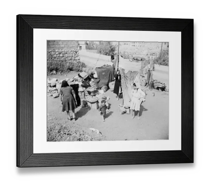 Framed Print : Arabs Establish Open Air Dwellings Framed Print : Arabs Establish Open Air Dwellings
