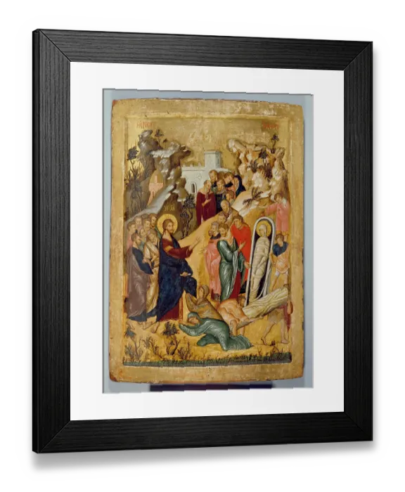 Framed Print : Icon Of The Raising Of Lazarus Framed Print : Icon Of The Raising Of Lazarus
