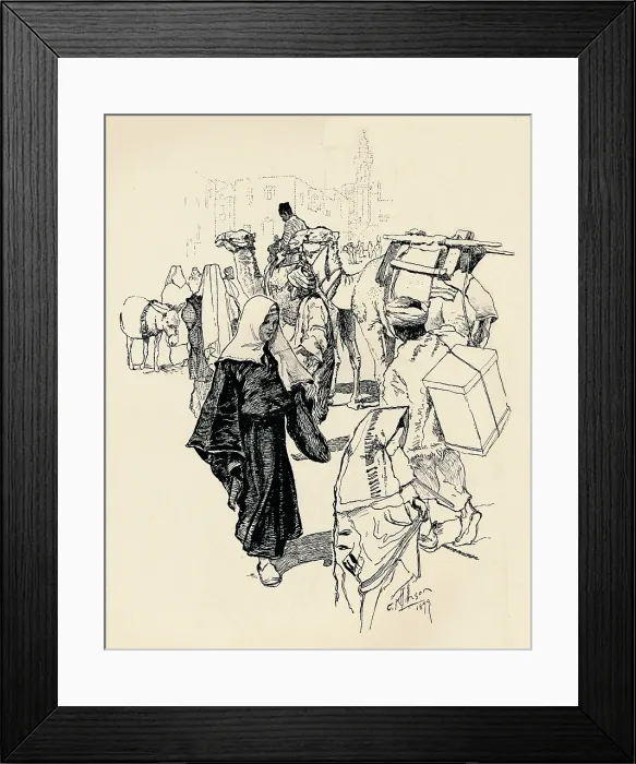 Framed Print : Scene in Bethlehem 1899 Framed Print : Scene in Bethlehem 1899