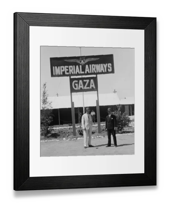 Framed Print : Imperial Airways Terminal - Gaza Framed Print : Imperial Airways Terminal - Gaza