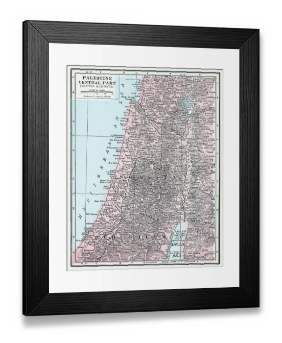 Framed Print : Palestine Central Part Framed Print : Palestine Central Part