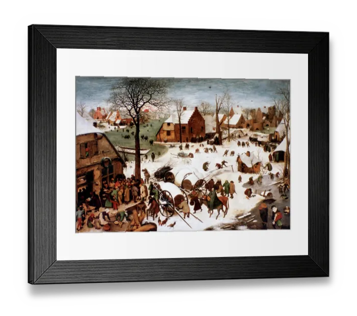 Framed Print : The Numbering at Bethlehem, 1566. Artist: Pieter Bruegel the Elder Framed Print : The Numbering at Bethlehem, 1566. Artist: Pieter Bruegel the Elder