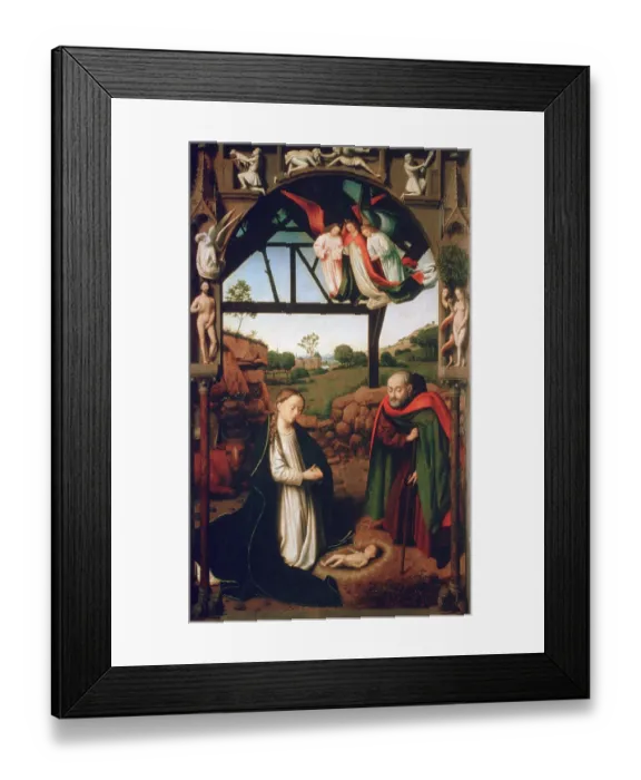 Framed Print : Nativity, 1452. Artist: Petrus Christus Framed Print : Nativity, 1452. Artist: Petrus Christus