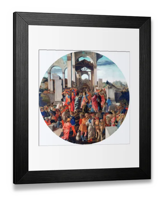 Framed Print : The Adoration of the Kings, c1470-1475. Artist: Sandro Botticelli