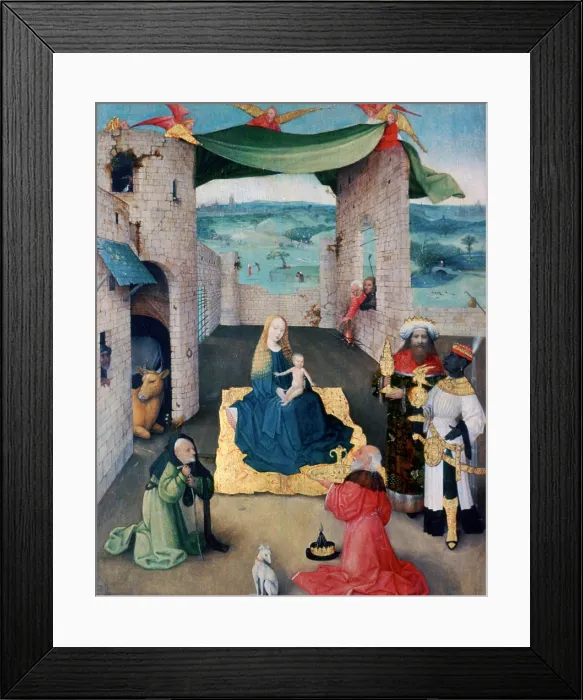 Framed Print : The Adoration of the Magi, c1490. Artist: Hieronymus Bosch