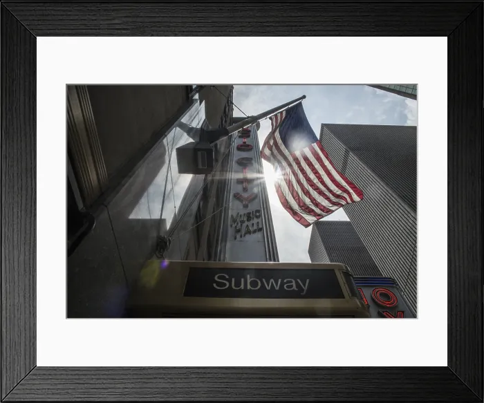 Framed Print : Bill Tompkins Radio City Music Hall subway entrance Archive Framed Print : Bill Tompkins Radio City Music Hall subway entrance Archive