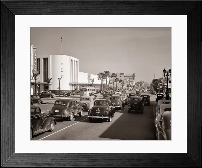 Framed Print : 1940s Art Deco Nbc Radio Ci Framed Print : 1940s Art Deco Nbc Radio Ci