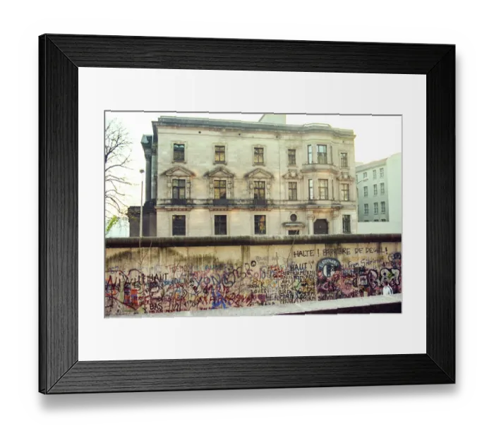 Framed Print : Berlin Wall Pepsi Commercial