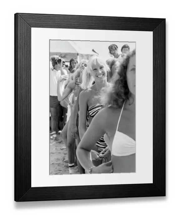Framed Print : Surf and Bikini Contest Framed Print : Surf and Bikini Contest