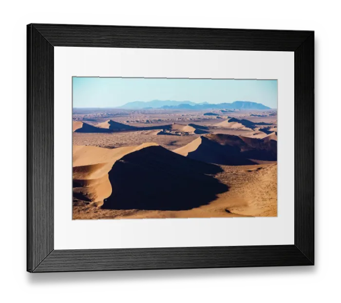 Framed Print : Aerial view, sand dunes in Sossusvlei National Park Framed Print : Aerial view, sand dunes in Sossusvlei National Park