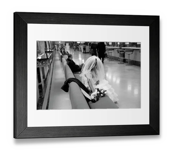 Framed Print : Bride In Grand Central Station Framed Print : Bride In Grand Central Station