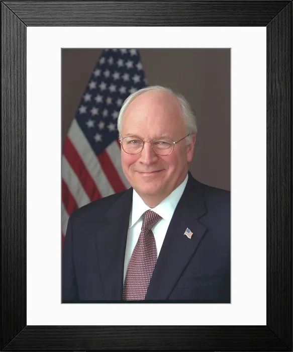Framed Print : Vice President Richard Cheney, 2003