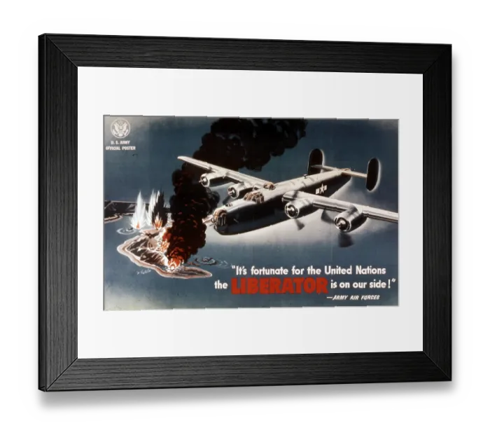 Framed Print : The Liberator Is On Our Side