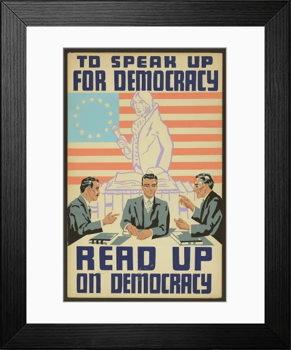 Framed Print : To Speak Up For Democracy; Read Up On Democracy Framed Print : To Speak Up For Democracy; Read Up On Democracy