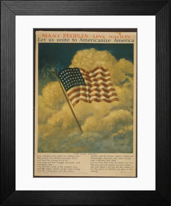Framed Print : Poster - World War I Patriotic Framed Print : Poster - World War I Patriotic