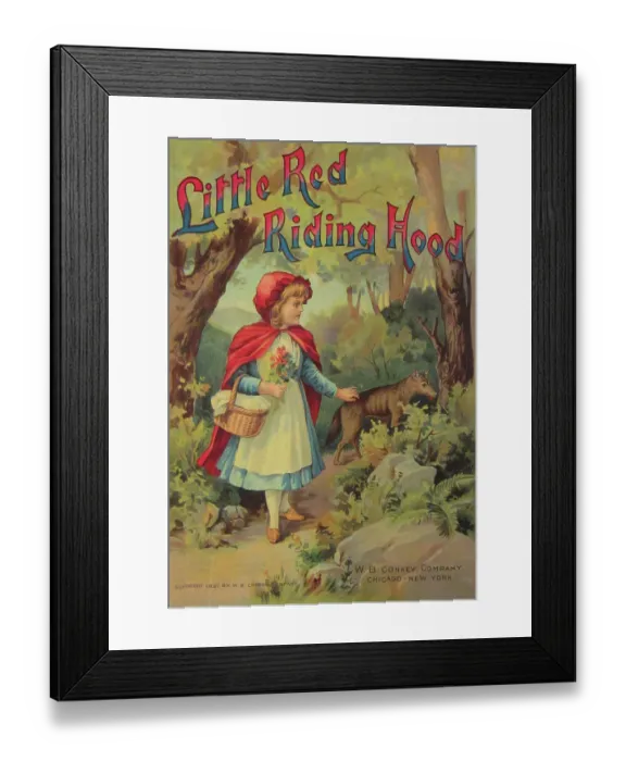 Framed Print : Cover Of Little Red Riding Hood Framed Print : Cover Of Little Red Riding Hood