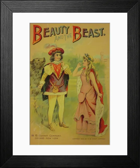 Framed Print : Cover Of Beauty & the Beast Framed Print : Cover Of Beauty & the Beast