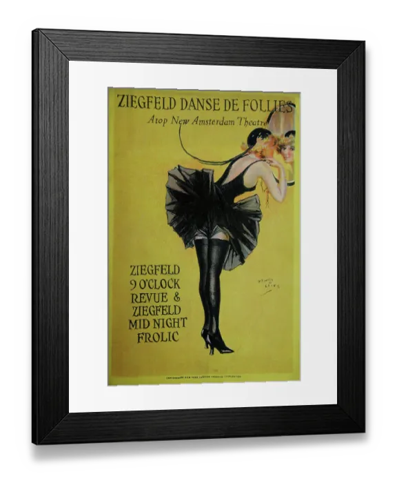 Framed Print : Ziegeld Follies Playbill Framed Print : Ziegeld Follies Playbill