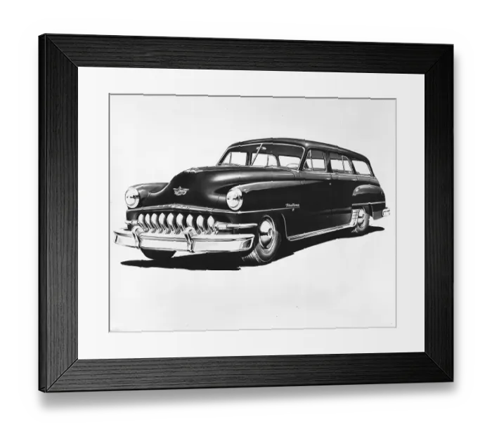 Framed Print : De Soto Firedome Eight Framed Print : De Soto Firedome Eight