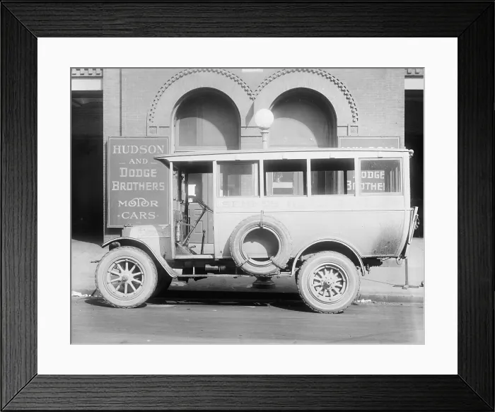 Framed Print : Hudson and Dodge Brothers, Motor Cars, Semmes Motor Line Framed Print : Hudson and Dodge Brothers, Motor Cars, Semmes Motor Line