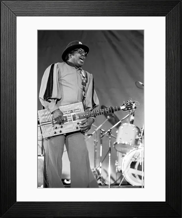 Framed Print : Bo Diddley At The Petrillo Bandshell Framed Print : Bo Diddley At The Petrillo Bandshell