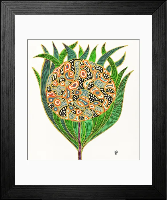 Framed Print : 'Untitled, by Mario De Biasi, from the 'Flowers' series, 1991, 20th Century, drawing' Framed Print : 'Untitled, by Mario De Biasi, from the 'Flowers' series, 1991, 20th Century, drawing'