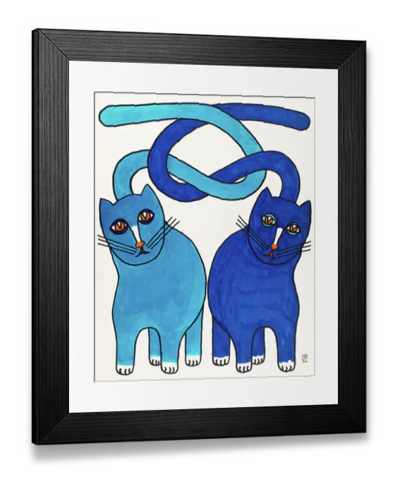 Framed Print : 'Untitled, by Mario De Biasi, from the 'Cats' Series, 1984, 20th Century, drawing' Framed Print : 'Untitled, by Mario De Biasi, from the 'Cats' Series, 1984, 20th Century, drawing'