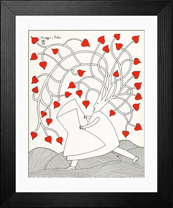 Framed Print : 'Tribute to Folon (Omaggio a Folon) Framed Print : 'Tribute to Folon (Omaggio a Folon)
