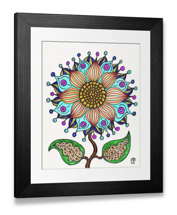 Framed Print : 'Untitled, by Mario De Biasi, from the 'Flowers' series, 1988, 20th Century, drawing' Framed Print : 'Untitled, by Mario De Biasi, from the 'Flowers' series, 1988, 20th Century, drawing'