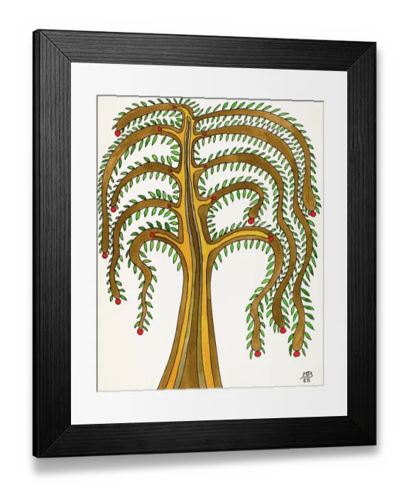 Framed Print : 'Untitled, by Mario De Biasi, from the 'Trees' Series, 1985, 20th Century, drawing' Framed Print : 'Untitled, by Mario De Biasi, from the 'Trees' Series, 1985, 20th Century, drawing'