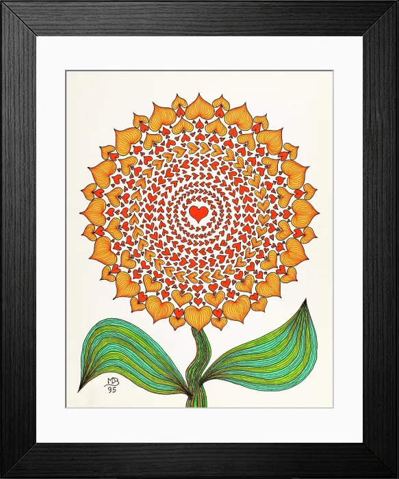 Framed Print : 'Untitled, by Mario De Biasi, from the 'Flowers' series, 1995, 20th Century, drawing' Framed Print : 'Untitled, by Mario De Biasi, from the 'Flowers' series, 1995, 20th Century, drawing'