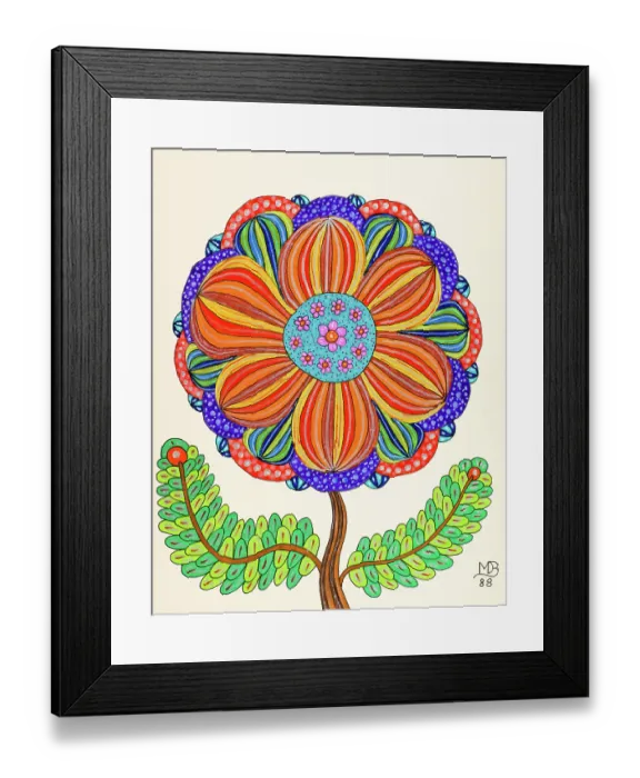Framed Print : 'Untitled, by Mario De Biasi, from the 'Flowers' series, 1988, 20th Century, drawing' Framed Print : 'Untitled, by Mario De Biasi, from the 'Flowers' series, 1988, 20th Century, drawing'