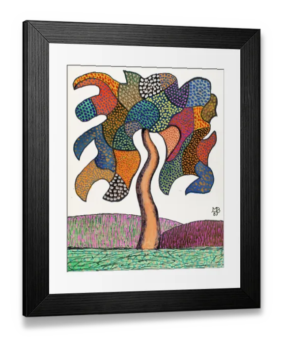 Framed Print : 'Untitled, by Mario De Biasi, from the 'Trees' Series, 1987, 20th Century, drawing' Framed Print : 'Untitled, by Mario De Biasi, from the 'Trees' Series, 1987, 20th Century, drawing'