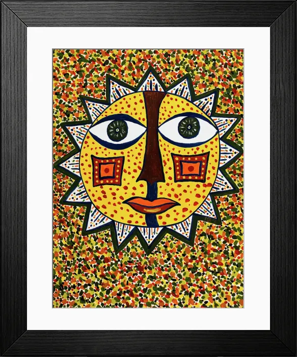 Framed Print : 'Untitled, by Mario De Biasi, from the 'Suns' series, 1978, 20th Century, drawing' Framed Print : 'Untitled, by Mario De Biasi, from the 'Suns' series, 1978, 20th Century, drawing'