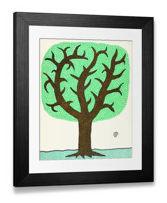 Framed Print : 'Untitled, by Mario De Biasi, from the 'Trees' Series, 1987, 20th Century, drawing' Framed Print : 'Untitled, by Mario De Biasi, from the 'Trees' Series, 1987, 20th Century, drawing'