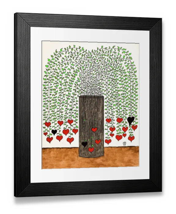 Framed Print : 'Untitled, by Mario De Biasi, from the 'Hearts' series, 1995, 20th Century, drawing' Framed Print : 'Untitled, by Mario De Biasi, from the 'Hearts' series, 1995, 20th Century, drawing'