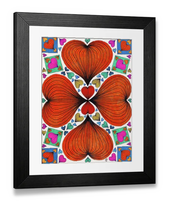 Framed Print : 'Untitled, by Mario De Biasi, from the 'Hearts' series