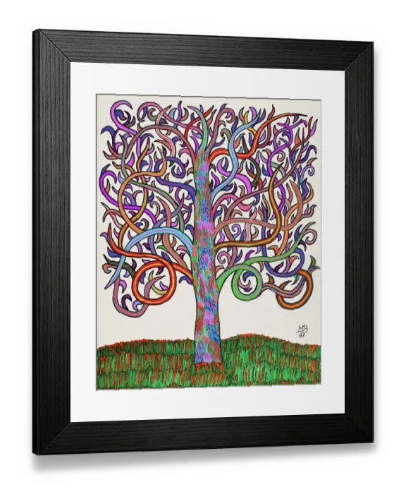 Framed Print : 'Untitled, by Mario De Biasi, from the 'Trees' Series, 1987, 20th Century, drawing' Framed Print : 'Untitled, by Mario De Biasi, from the 'Trees' Series, 1987, 20th Century, drawing'