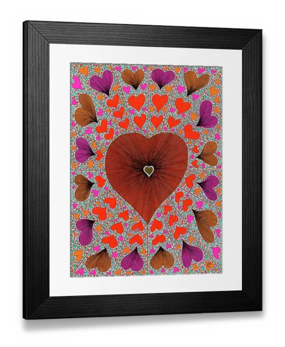 Framed Print : 'Untitled, by Mario De Biasi, from the 'Hearts' series, 1996, 20th Century, drawing' Framed Print : 'Untitled, by Mario De Biasi, from the 'Hearts' series, 1996, 20th Century, drawing'