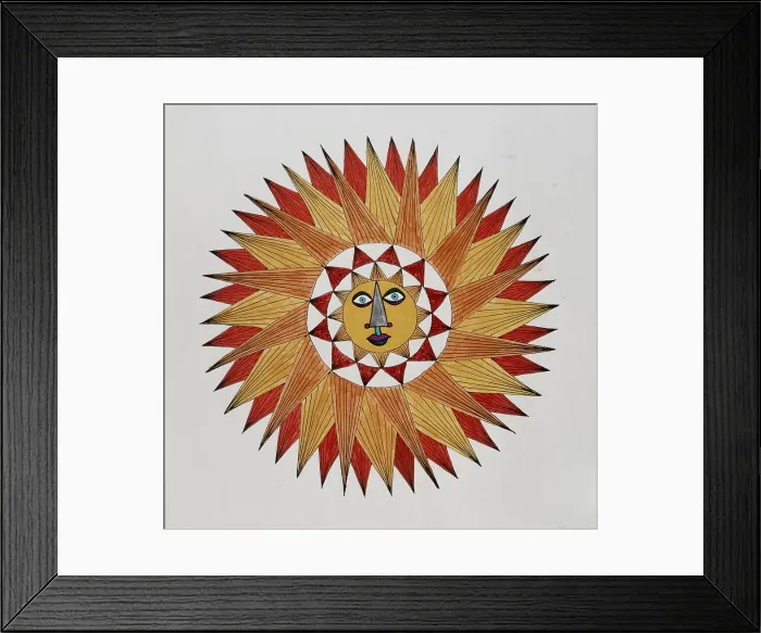 Framed Print : 'Untitled, by Mario De Biasi, from the 'Suns' series, 20th Century, drawing'