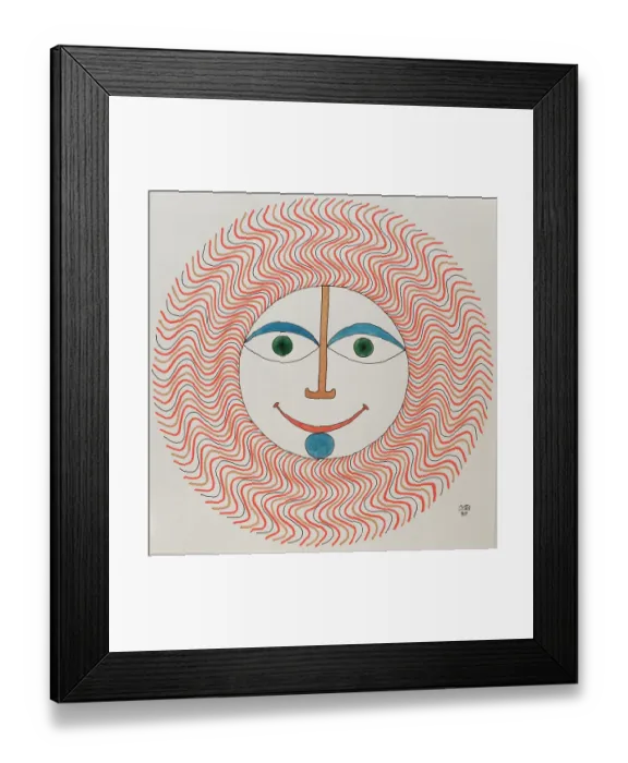 Framed Print : 'Untitled, by Mario De Biasi, from the 'Suns' series, 1985, 20th Century, drawing' Framed Print : 'Untitled, by Mario De Biasi, from the 'Suns' series, 1985, 20th Century, drawing'
